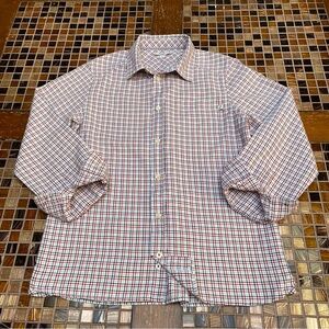 Jacadi Paris Squares Boys Long Sleeve Shirt